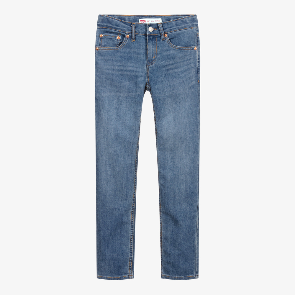 Levi's - Синие зауженные джинсы модели 512 | Childrensalon