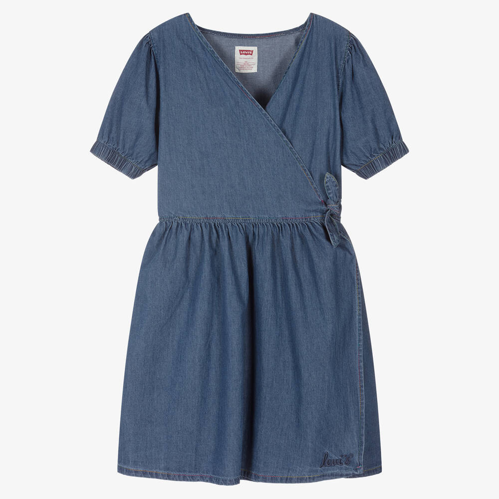 Levi's - Синее платье из шамбре для подростков | Childrensalon