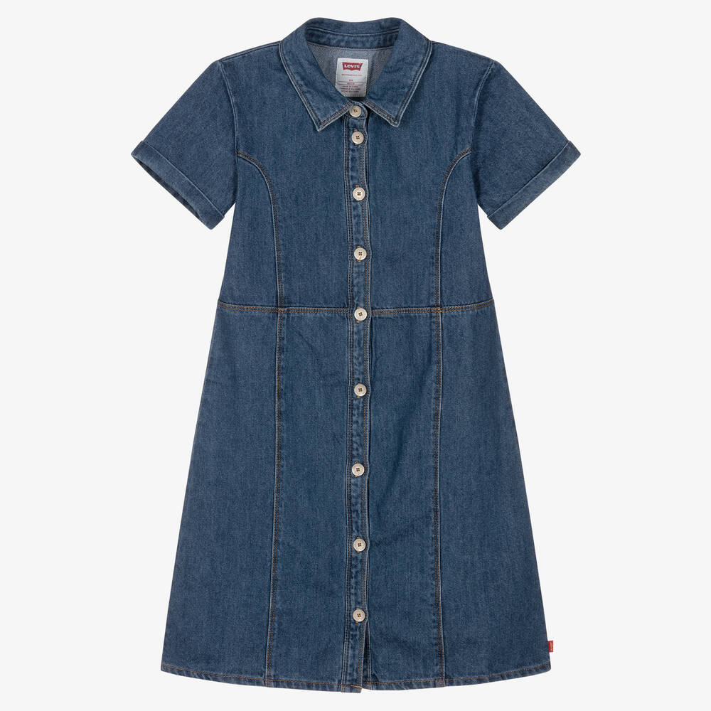 Levi's - Синее джинсовое платье на пуговицах | Childrensalon