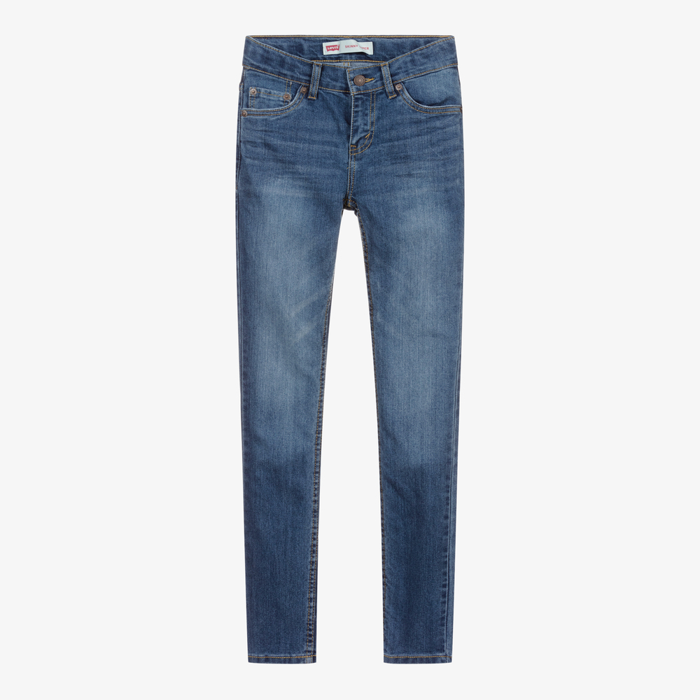 Jean skinny fusele bleu Ado