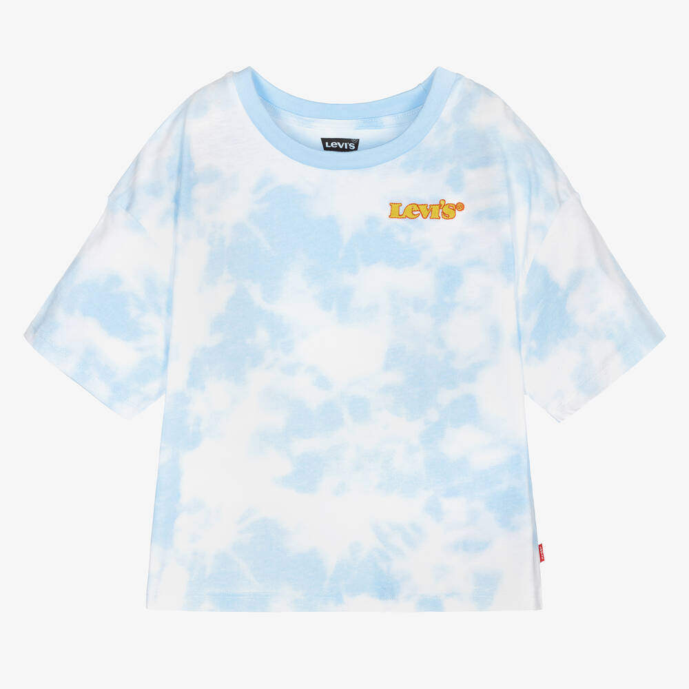 Levi's - Teen Blue Tie Dye Logo T-Shirt | Childrensalon Outlet