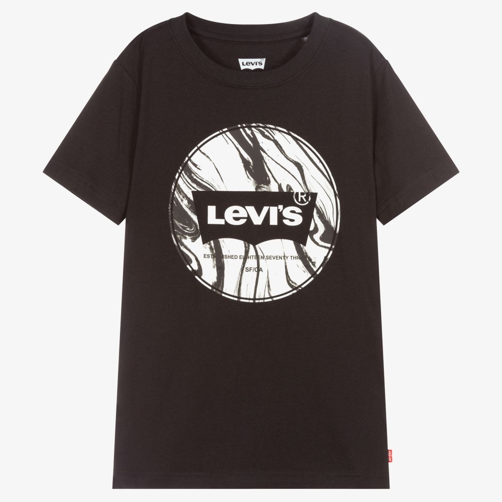 Levi's - T-shirt noir Ado garçon | Childrensalon