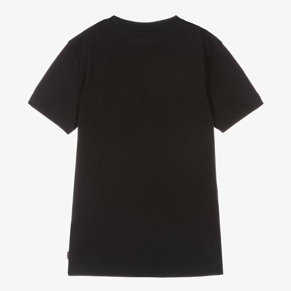 Levi's-Teen Boys Black Organic Cotton T-Shirt | Childrensalon Outlet