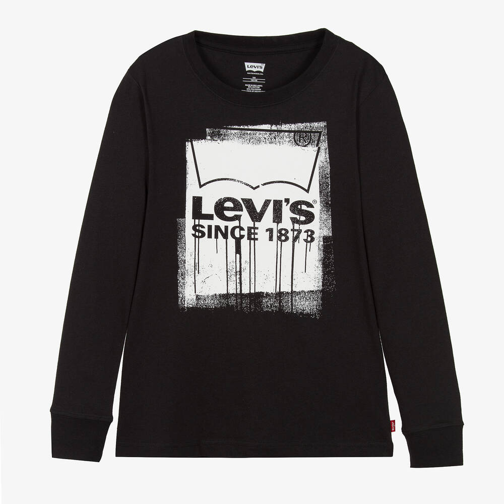 Levi's - Teen Boys Black & White Cotton Top | Childrensalon