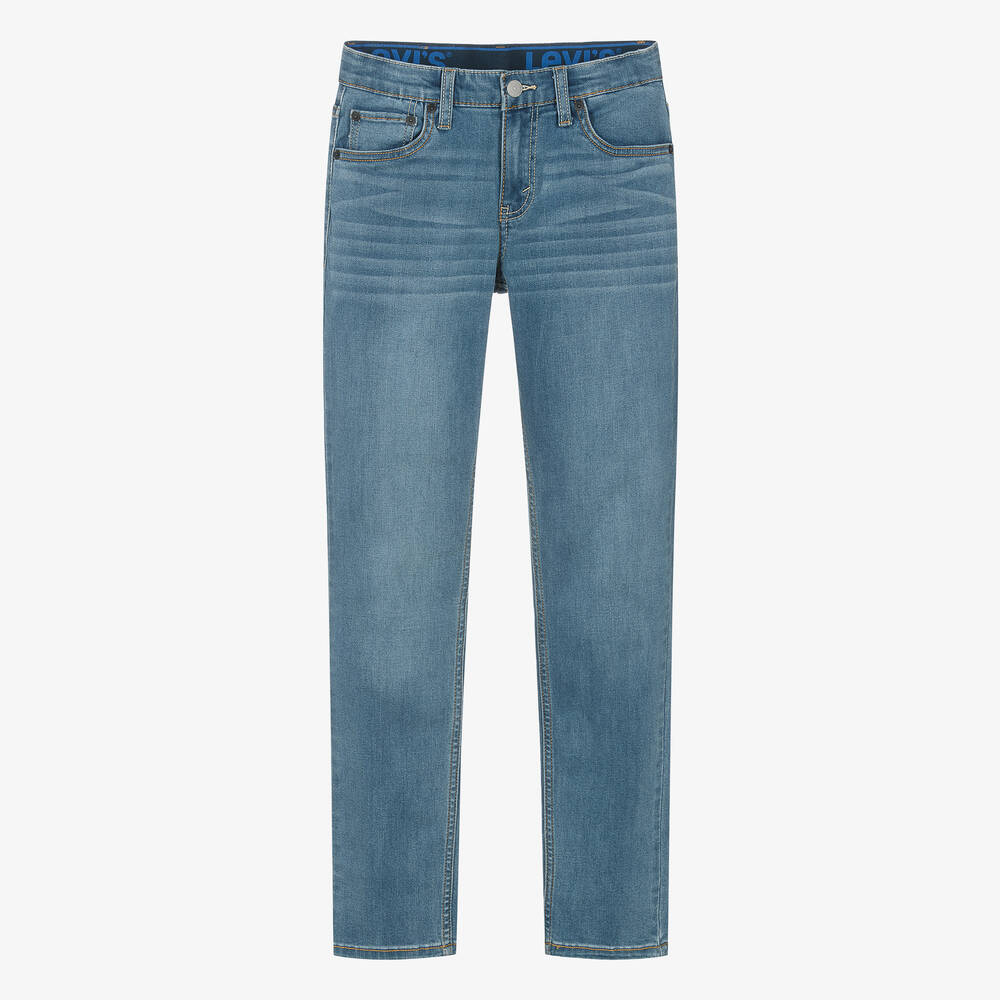 Levi s Teen Boys Blue 502 Regular Taper Jeans Childrensalon Outlet