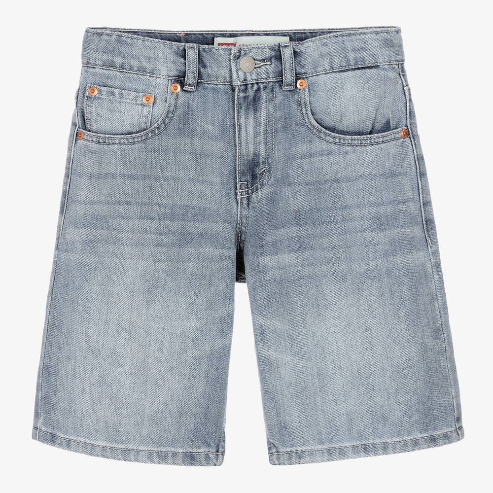 Levi's - Teen Boys Blue Denim Loose Fit Shorts | Childrensalon