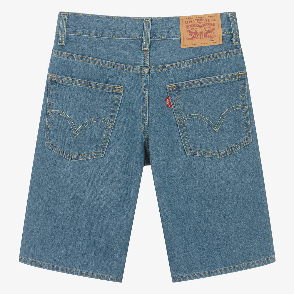 Levi's-Teen Boys Blue Denim Skate Shorts | Childrensalon Outlet