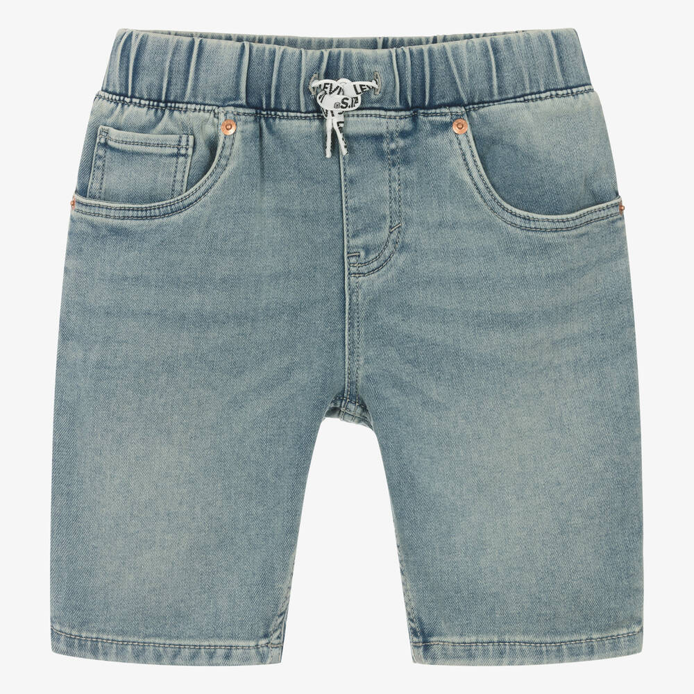 Teen Boys Blue Denim Skinny Fit Shorts