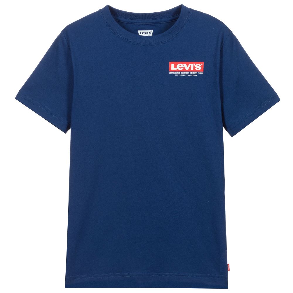 Levi's - Teen Boys Blue Logo T-Shirt | Childrensalon