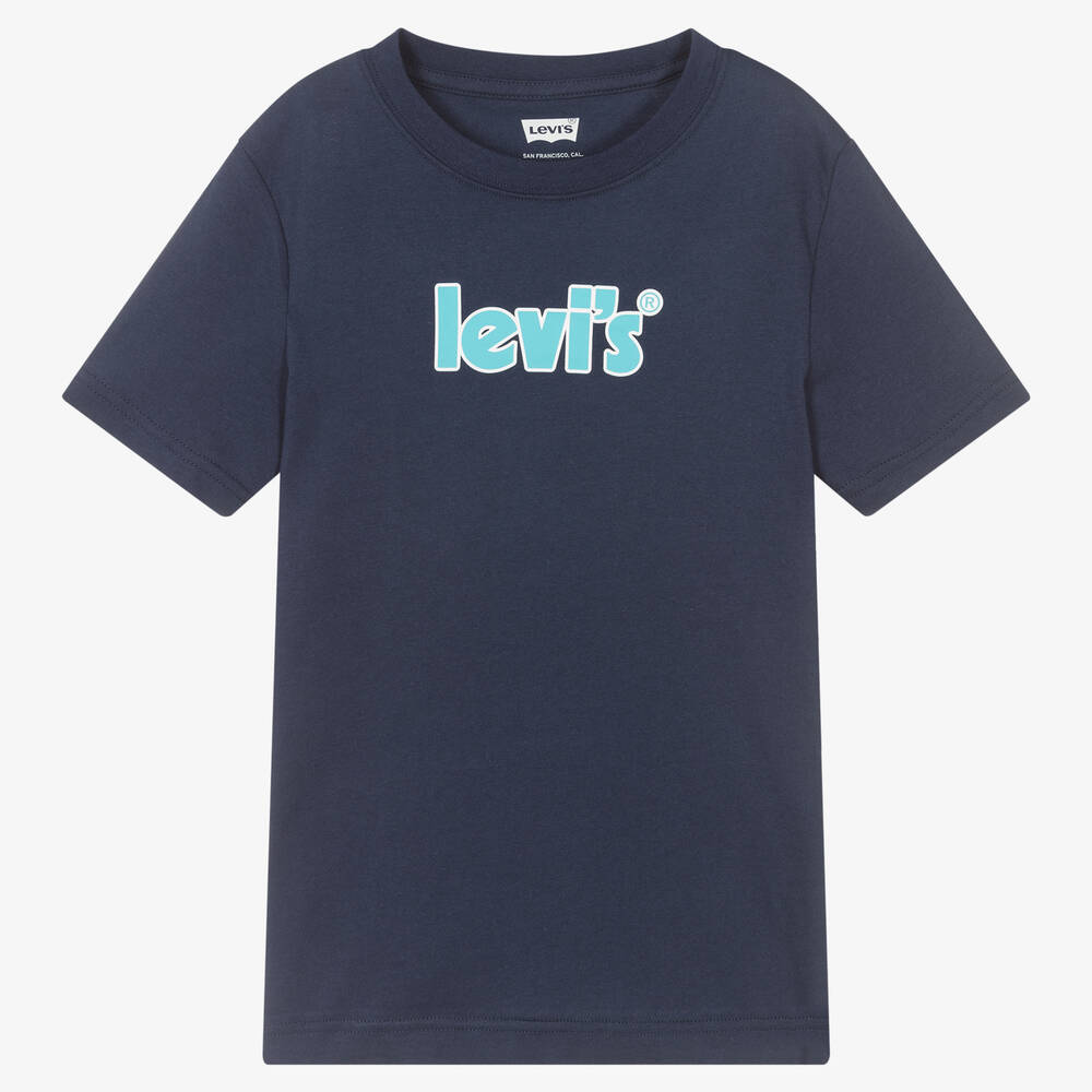 Levi's-Teen Boys Blue Logo T-Shirt | Childrensalon Outlet