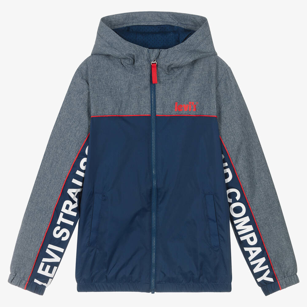 Levi's - Teen Boys Blue Windbreaker Jacket | Childrensalon