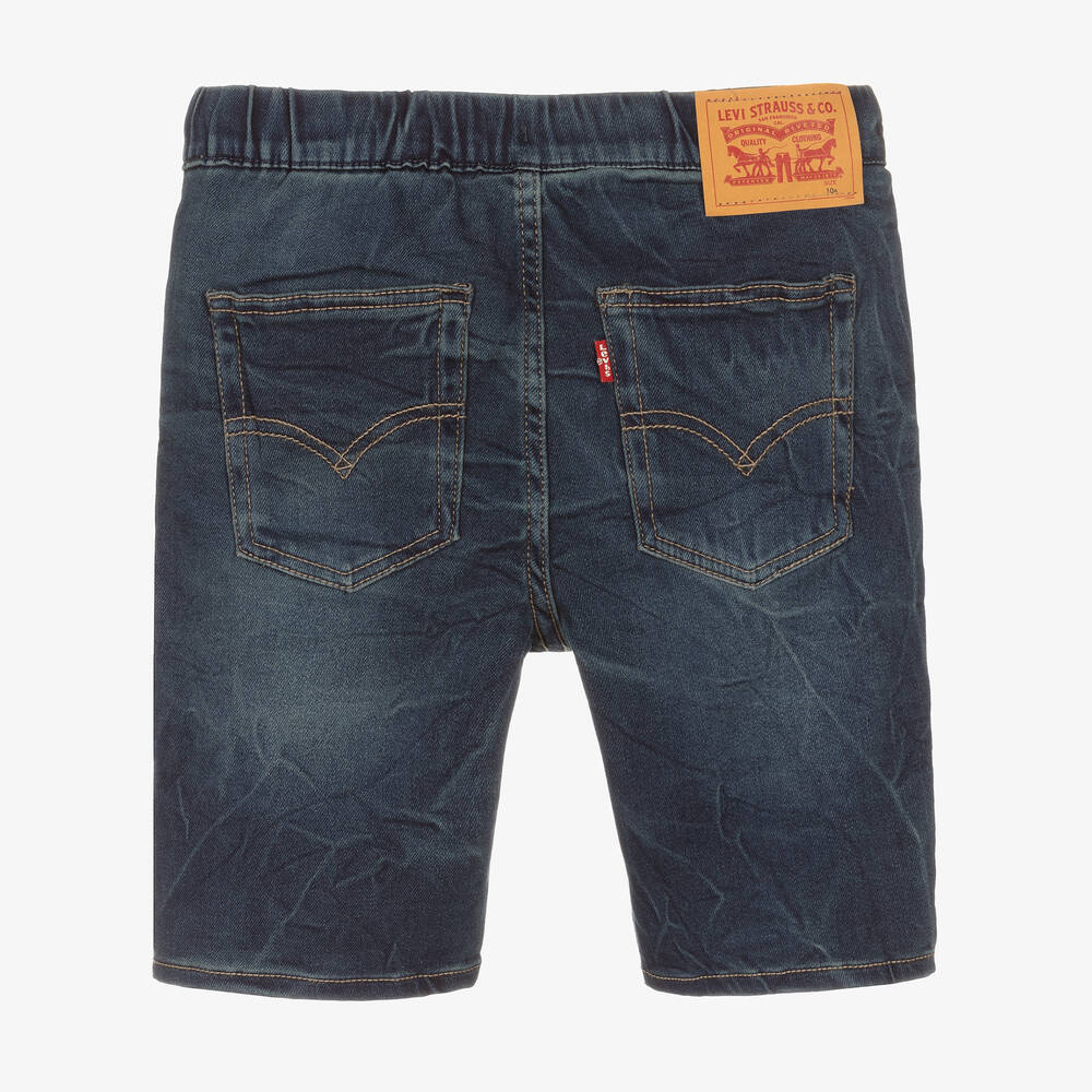 Dark blue levi shorts clearance
