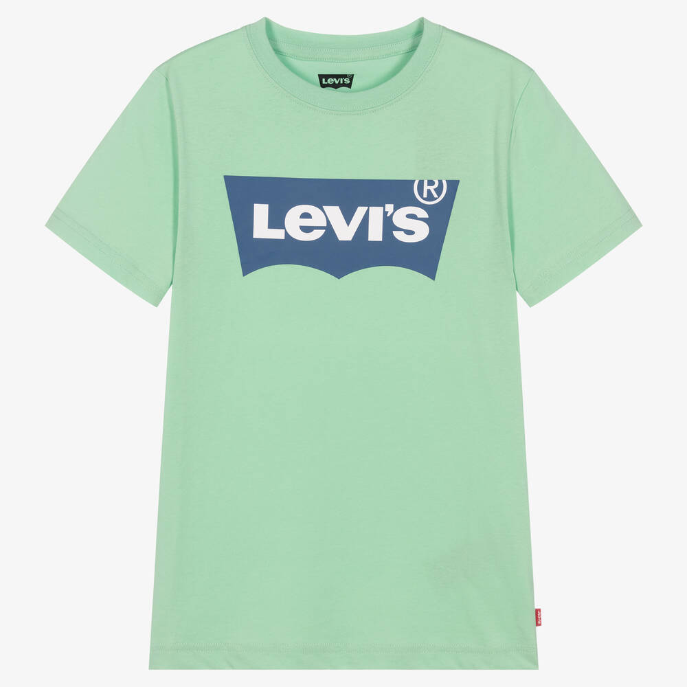 Levi's - Зеленая хлопковая футболка | Childrensalon