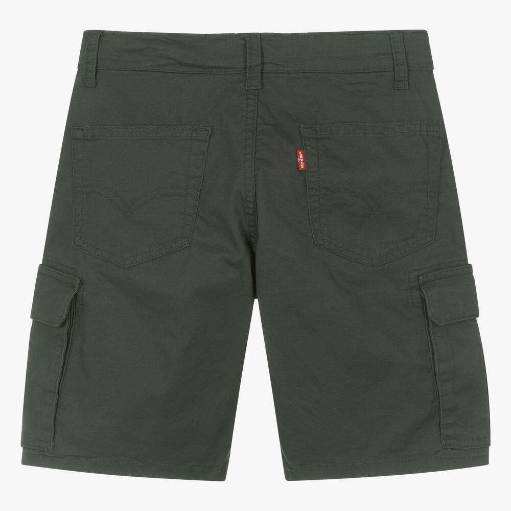 Levi s Teen Boys Grey Cotton Cargo Shorts Childrensalon Outlet