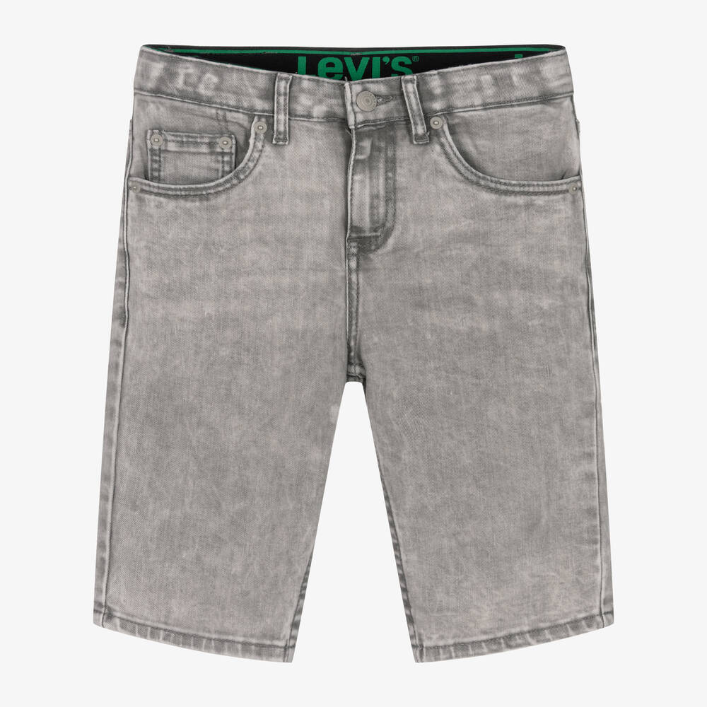 Levi's - Short slim gris en jean ado garçon | Childrensalon