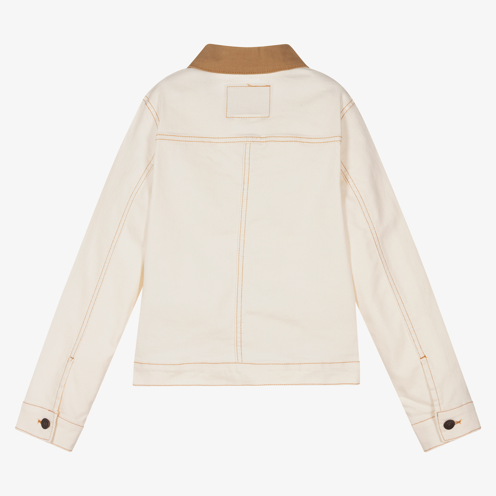 Levi's-Кремовая джинсовая куртка для мальчиков-подростков | Childrensalon Outlet