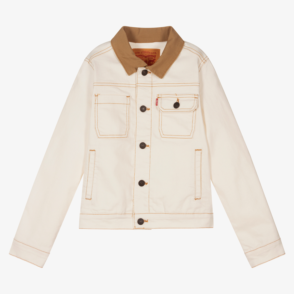 Levi's - Teen Boys Ivory Denim Jacket | Childrensalon Outlet