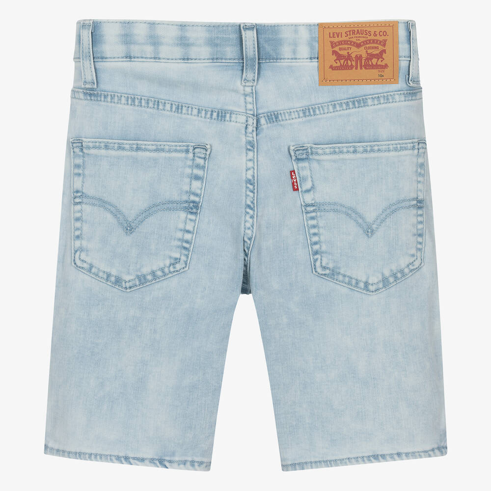 Levi s Teen Boys Light Blue Slim Fit Denim Shorts