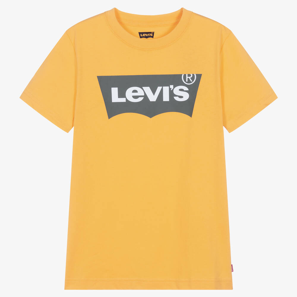 Levi's - Оранжевая хлопковая футболка | Childrensalon