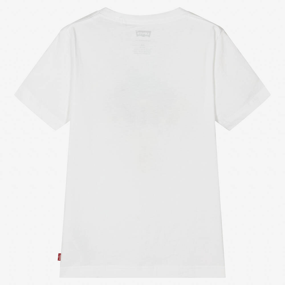 Levi's-Teen Boys White Cotton Batwing Logo T-Shirt | Childrensalon Outlet