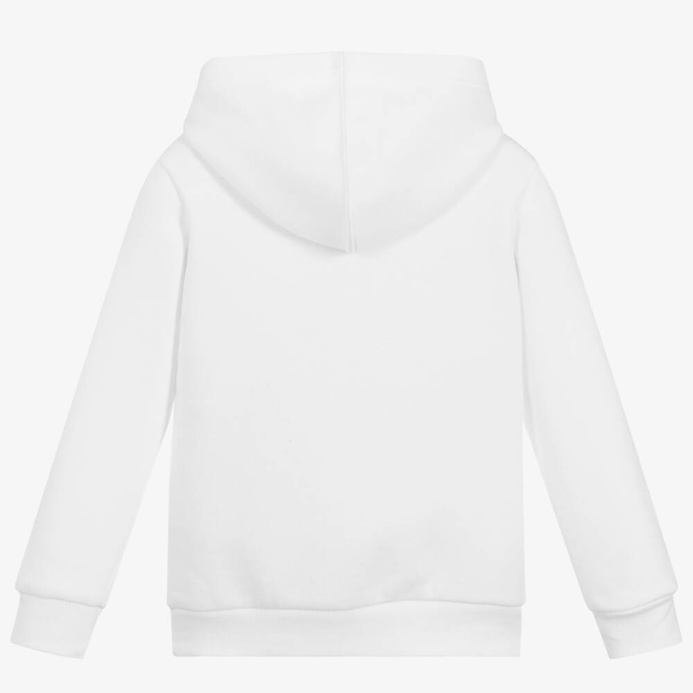 Levi's-Teen Boys White Cotton Logo Hoodie | Childrensalon Outlet
