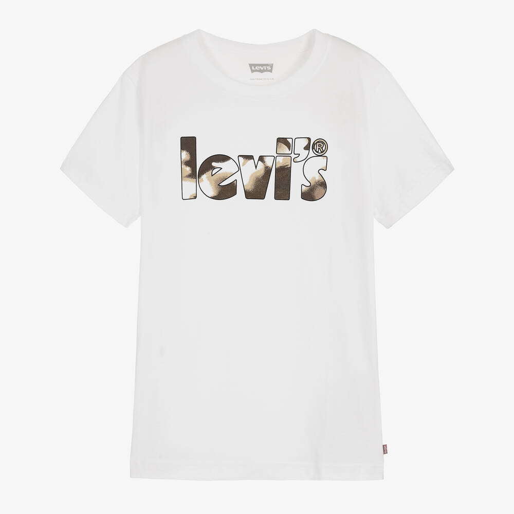 Levi's - Teen Boys White Cotton Logo T-Shirt | Childrensalon