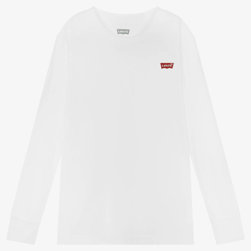 Levi's - Teen Boys White Cotton Logo Top | Childrensalon