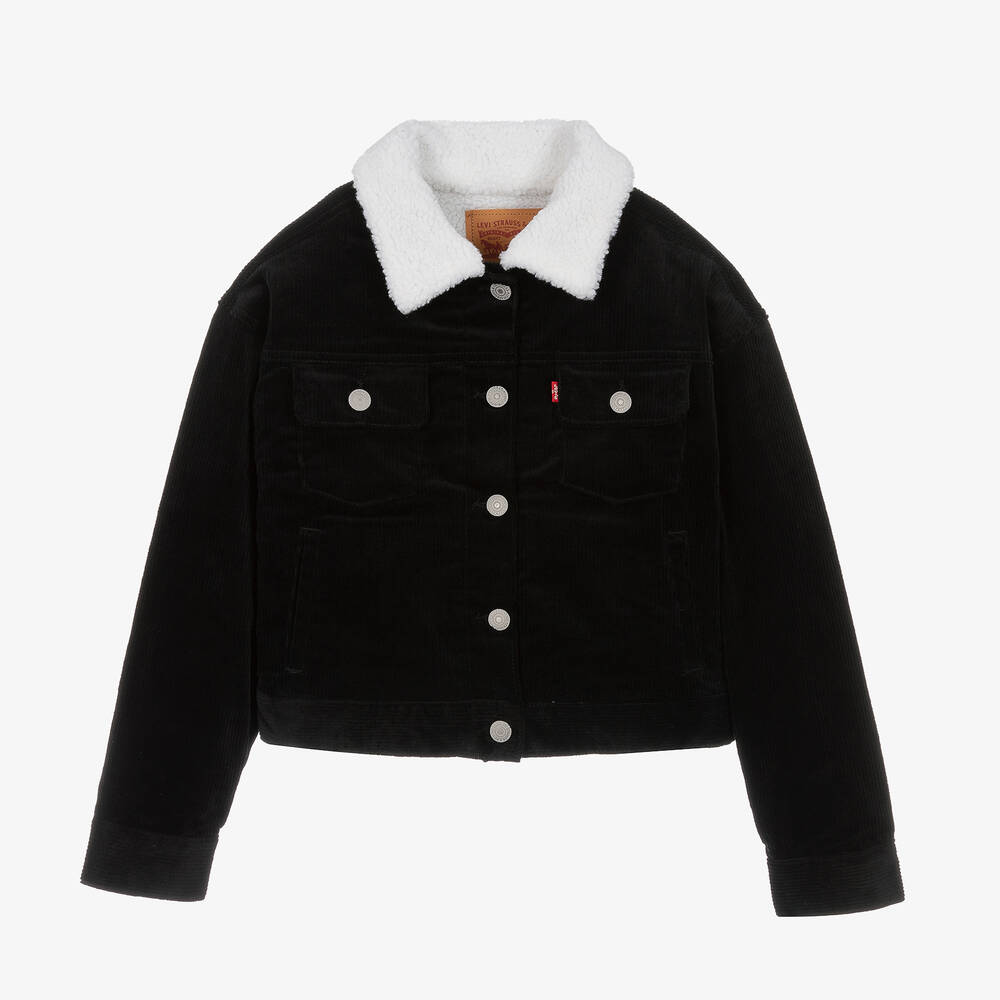 Levi's - Schwarze Teen Cordjacke für Mädchen | Childrensalon