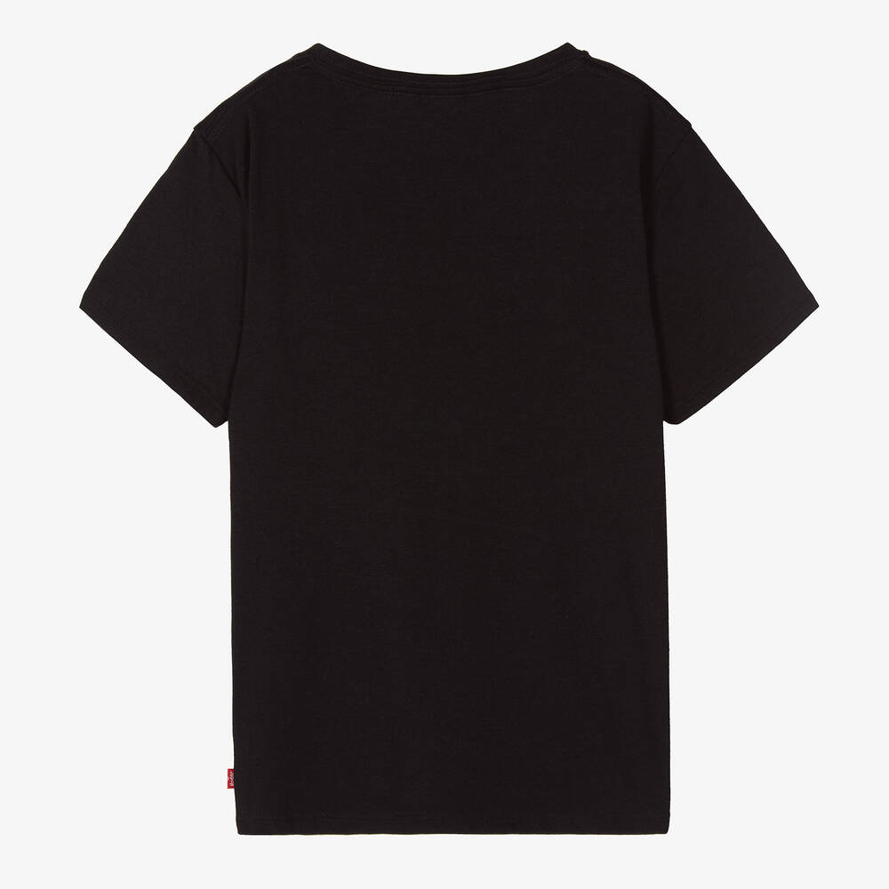 Levi s Teen Girls Black Cotton T Shirt Childrensalon Outlet