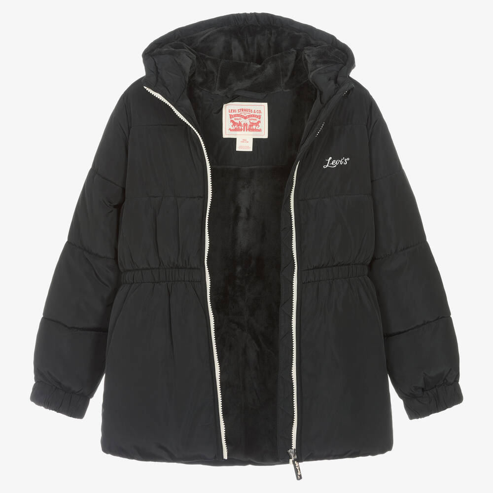 Levi s Manteau noir d perlant ado fille