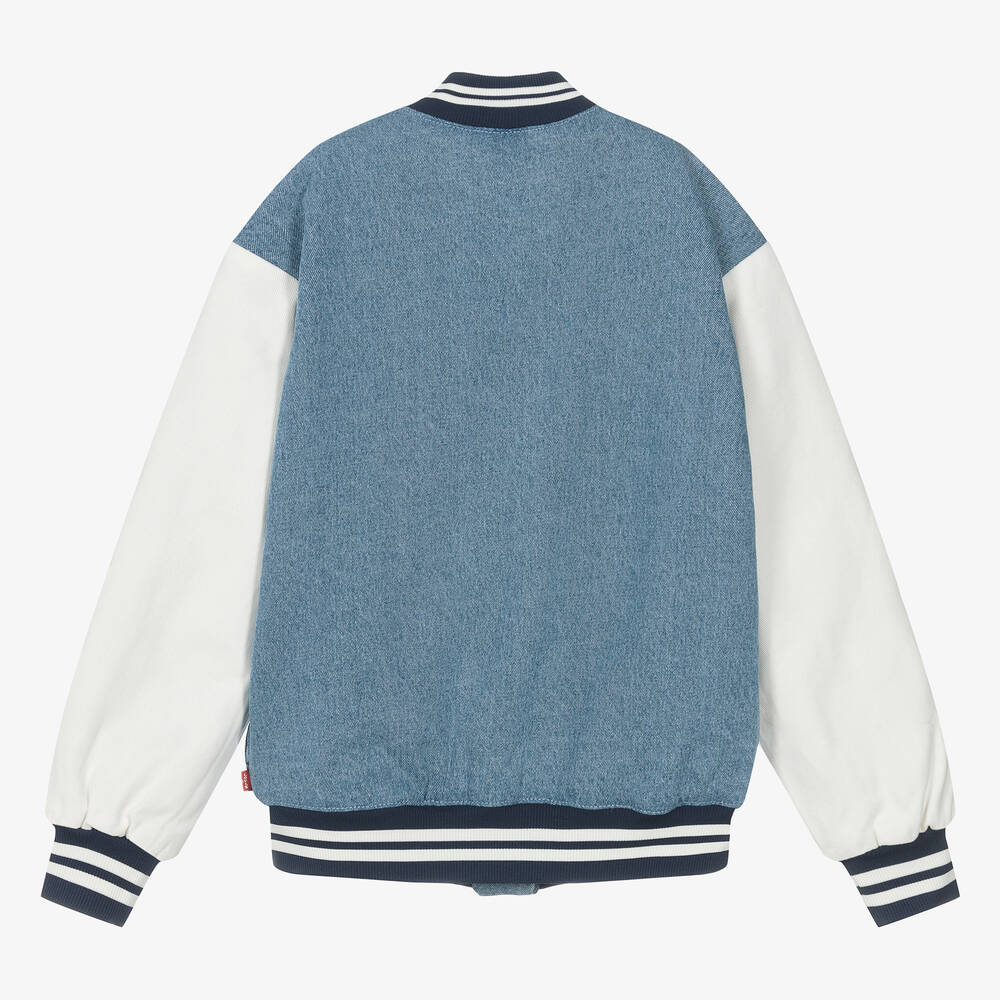 Levi s Teen Girls Blue Denim Bomber Jacket