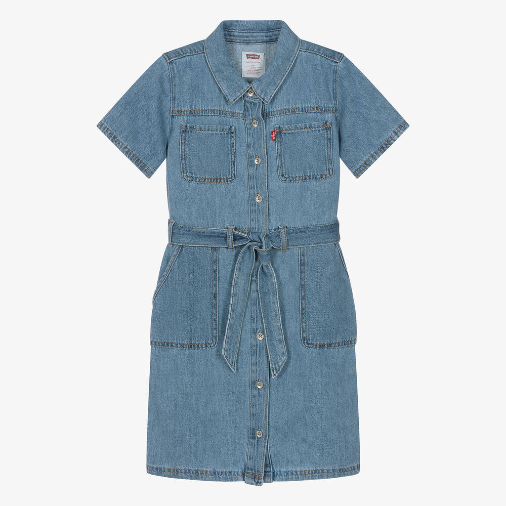 Teen Girls Blue Denim Dress