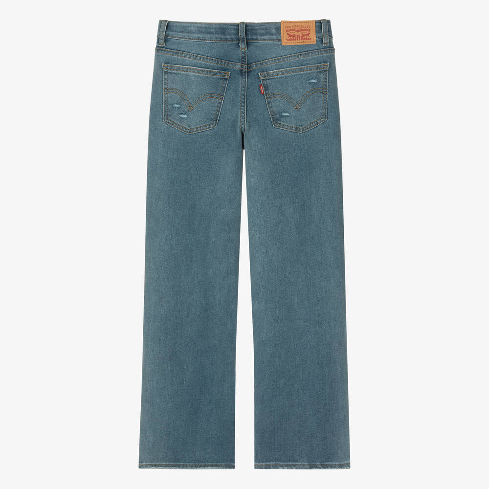 Levi s Teen Girls Blue Denim Wide Leg Jeans