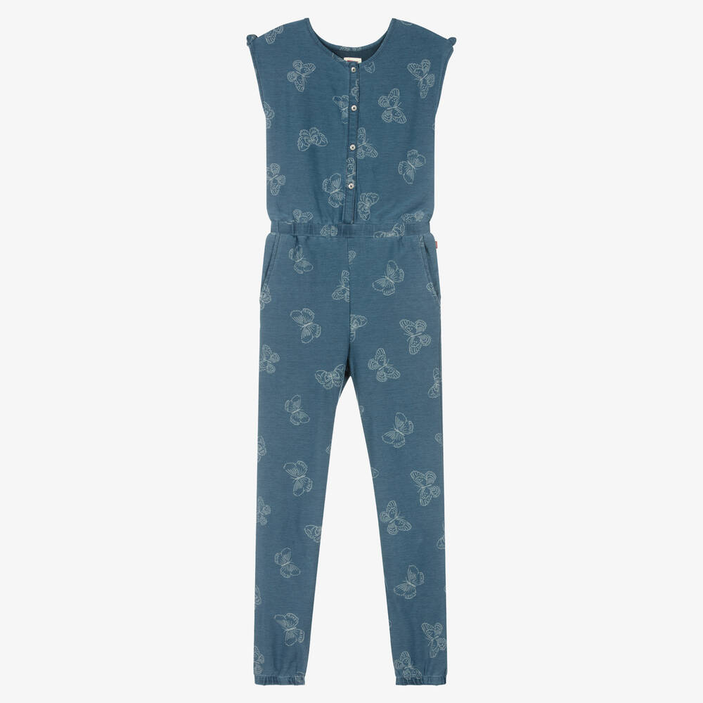 Levi's - Teen Girls Blue Jersey Jumpsuit | Childrensalon