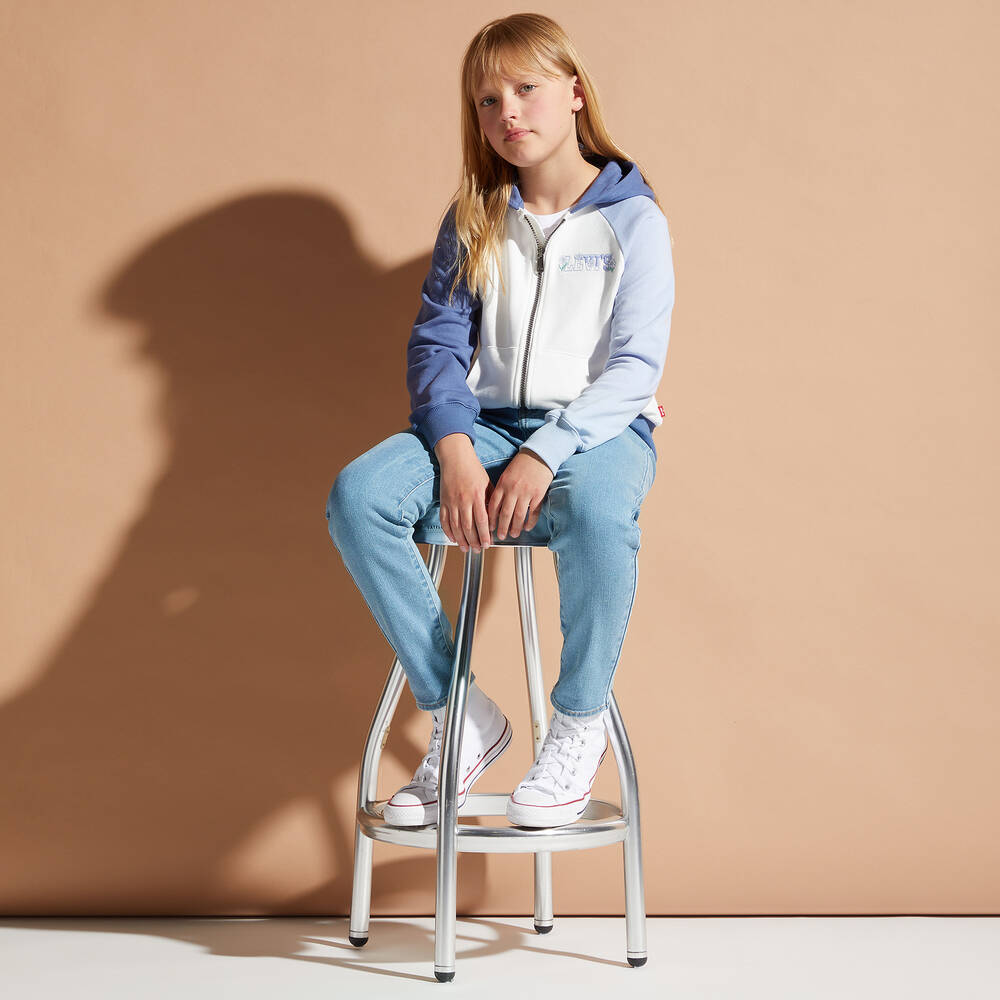 Levi s Teen Girls Blue Mini Mom Denim Jeans