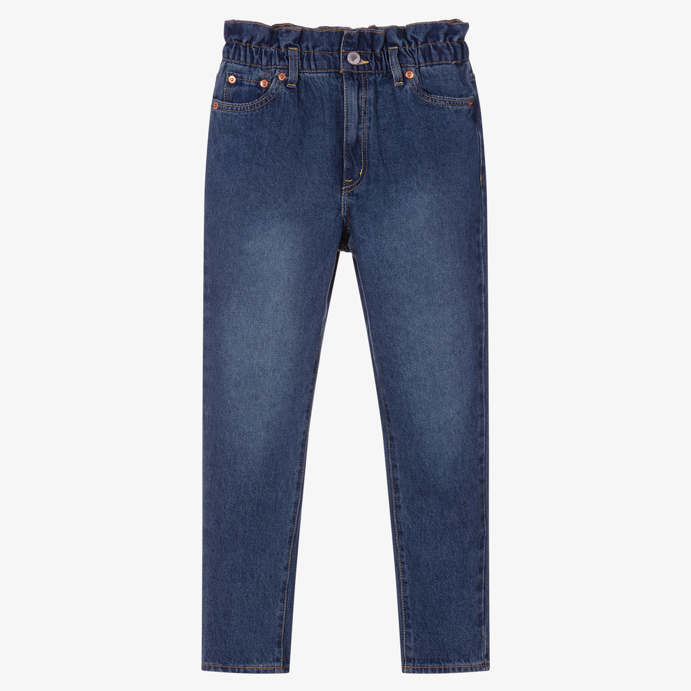 Levi's - Синие джинсы Paper Bag для девочек-подростков | Childrensalon
