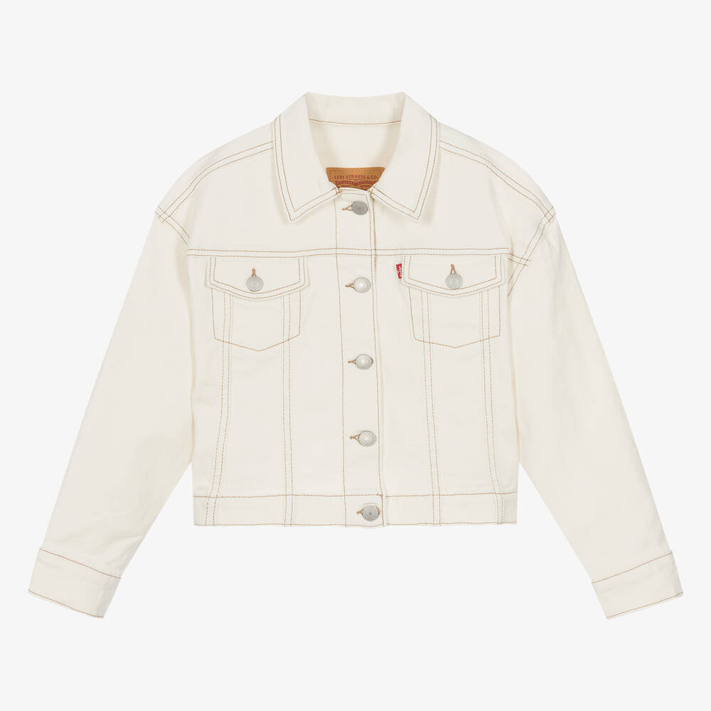 Levi s Teen Girls Ivory Denim Jacket Childrensalon Outlet