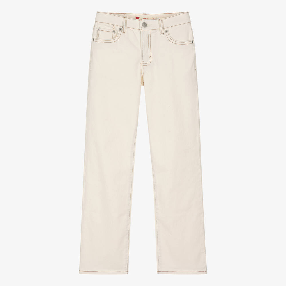 Levi's-Teen Girls Ivory Denim Wide Leg Jeans | Childrensalon Outlet