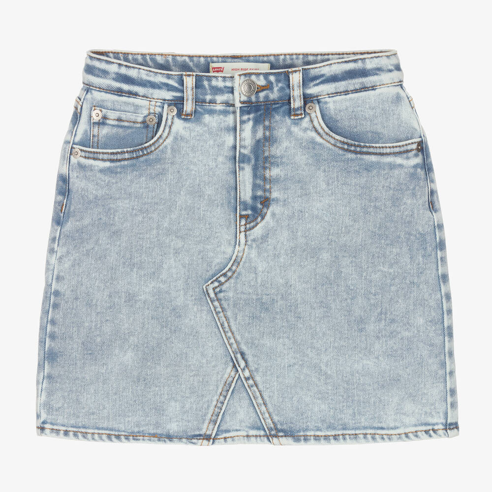 Levi's - Jupe bleu clair en jean ado fille  | Childrensalon