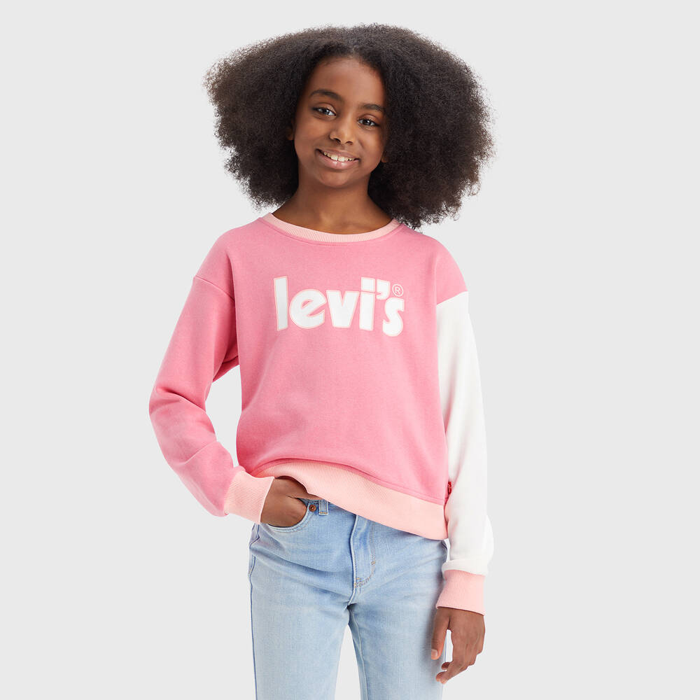 Levi's sweatshirt pink clearance
