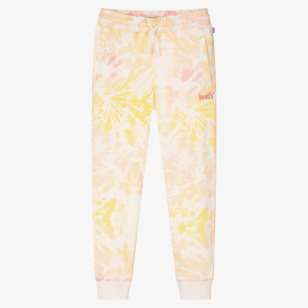 Levi's - Teen Girls Pink Cotton Tie Dye Joggers | Childrensalon