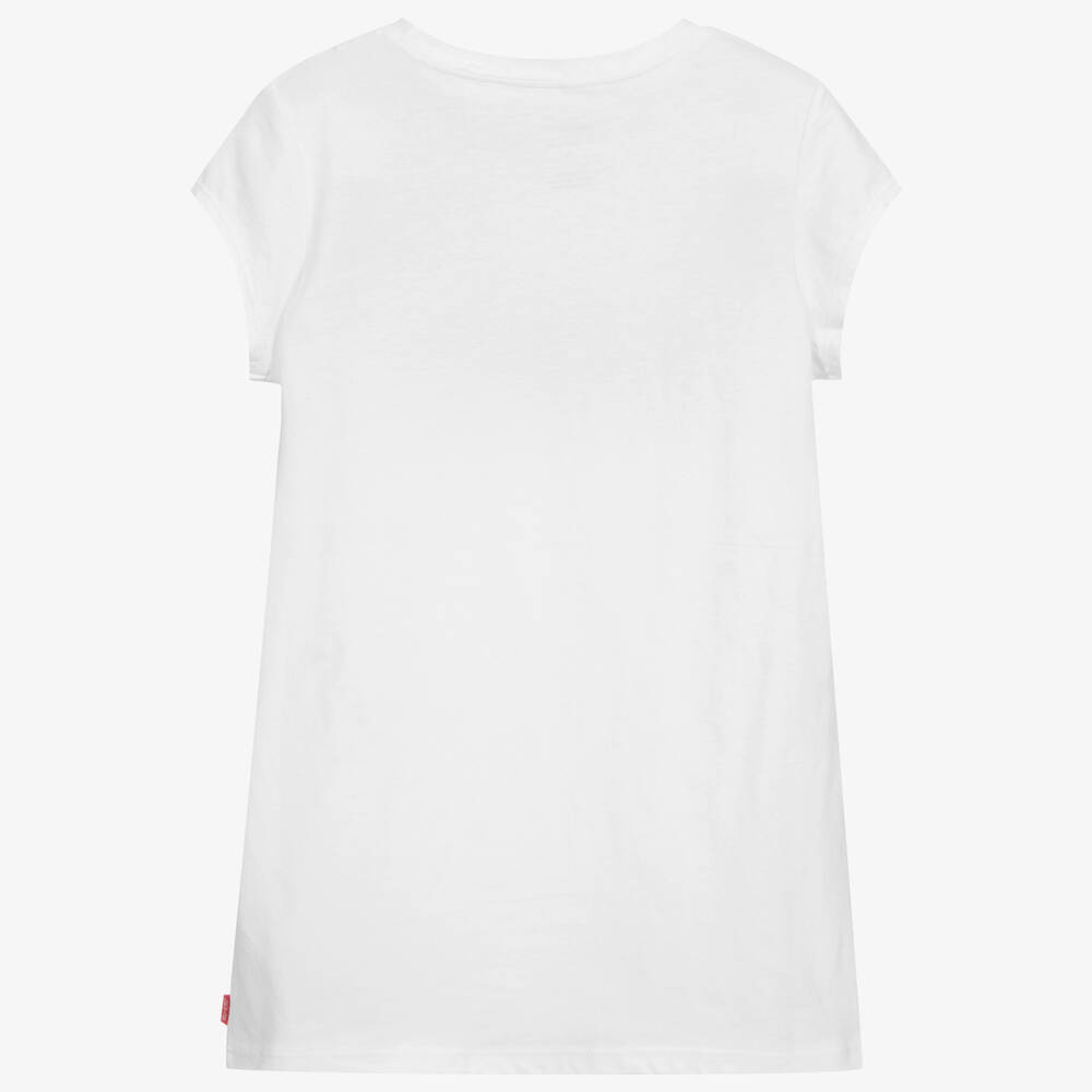 Levi's-Белая футболка для девочек подростков | Childrensalon Outlet