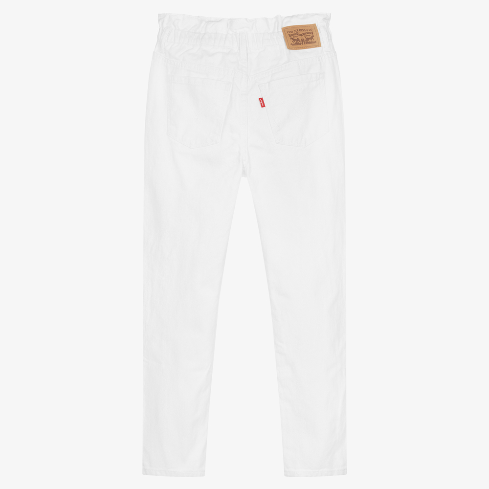 White levi store pants
