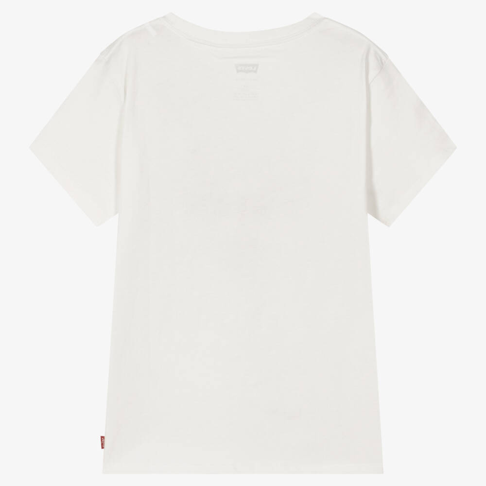 Levi's-Teen Girls White Tie Dye Logo T-Shirt | Childrensalon Outlet