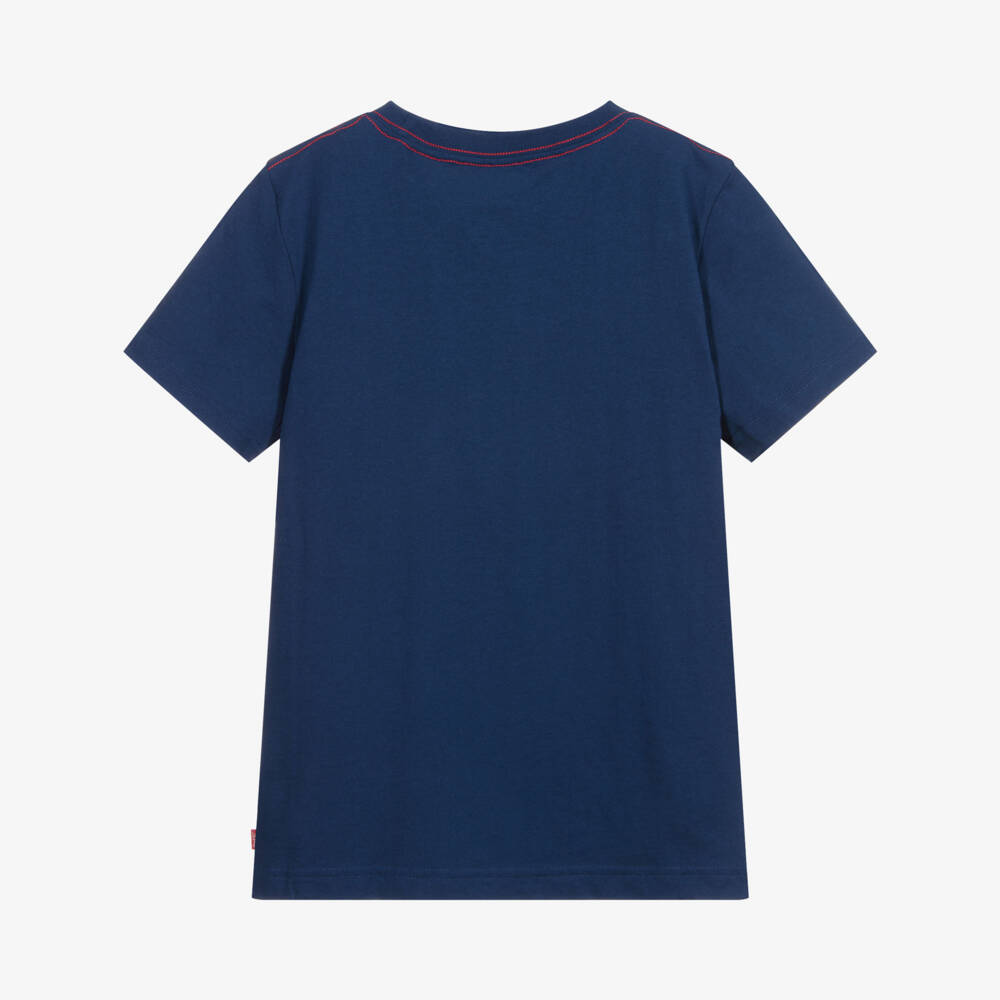 Levi's-Teen Navy Blue Logo T-Shirt | Childrensalon Outlet