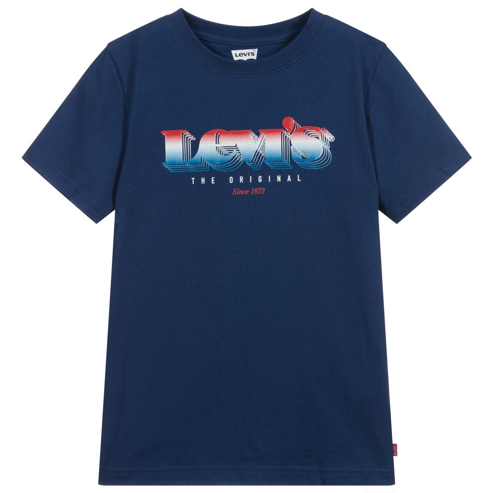 Tee shirt levis bleu marine cheap