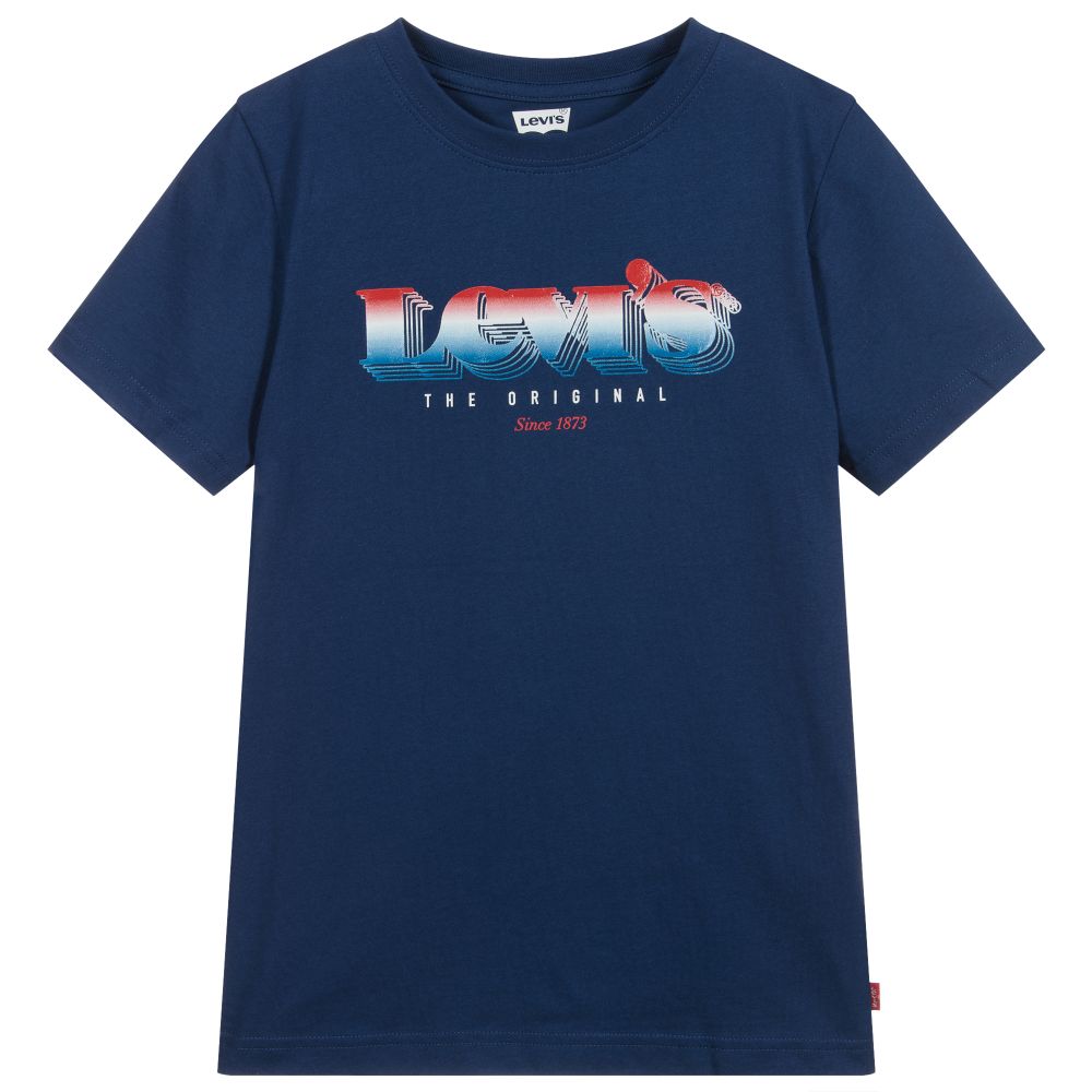 Levi's - T-shirt bleu marine Ado | Childrensalon