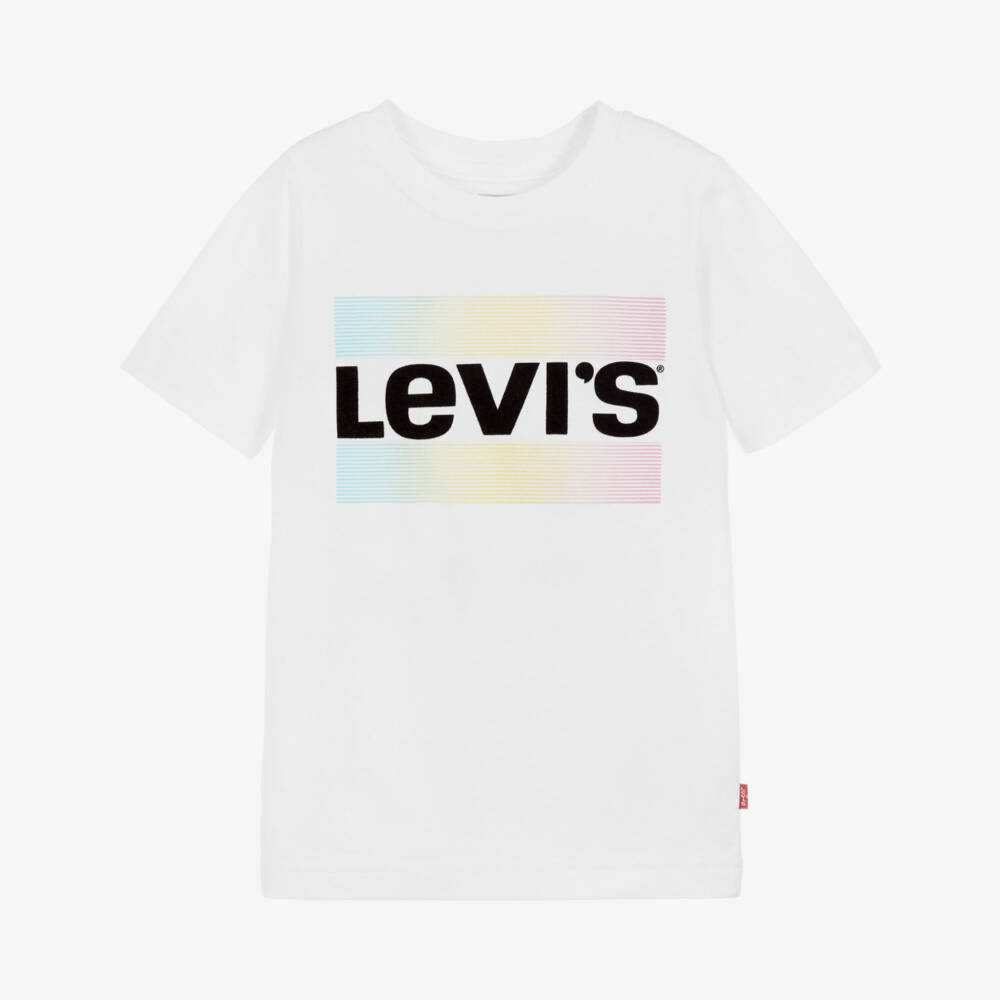 Levi's-Teen White Logo T-Shirt | Childrensalon Outlet