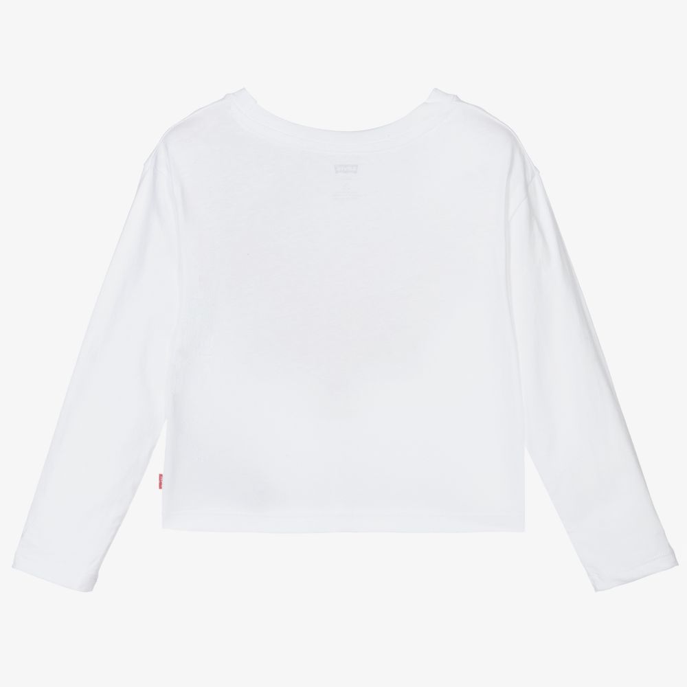 Levi's-Teen White Logo Top | Childrensalon Outlet