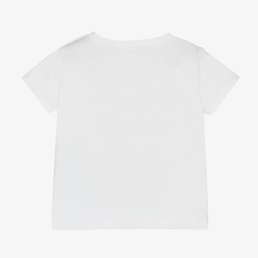 Levi's - White Cotton Rock & Roll T-Shirt | Childrensalon Outlet Levi's - White Cotton Rock & Roll T-Shirt | Childrensalon Outlet
